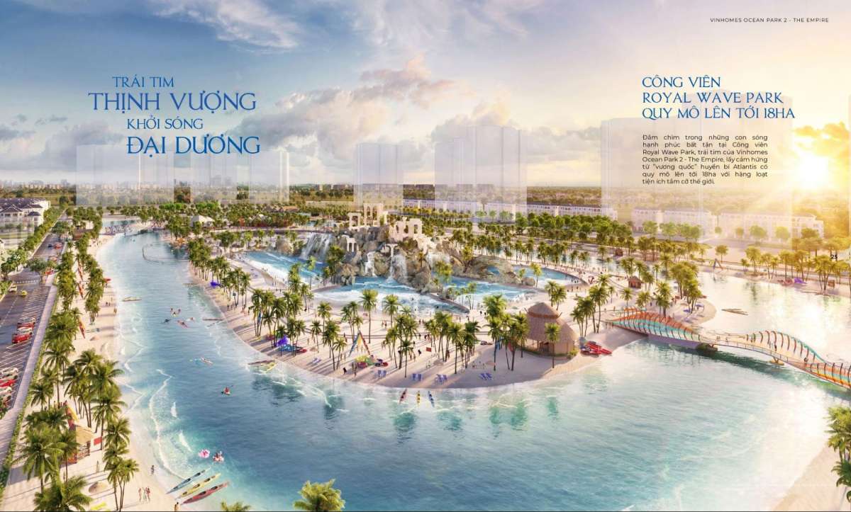 Công viên Royal Wave Park Vinhomes Ocean Park 2